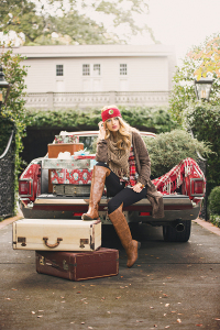 CARA’S BOUTIQUE A cozy button-down flannel is the quickest way to look cool this winter. This haute look is accessorized with a multi-toned long cardigan, fringed scarf, legging and a knee-length boot. Add a head scarf and layered bracelets for a look that is merry and bright.