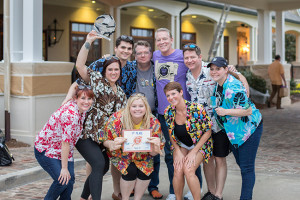 JUST PEACHY: Left to Right:  Al James, founder of Code Red Caper, pictured at the Peachy Keen Caper event in his hometown of Ruston; James and the Magnum B.L. team (BayouLife Magazine) after winning this year’s inaugural fundraising event benefitting Big Brothers Big Sisters.