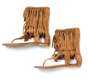 SANDALS - These darling fringe sandals are a great staple for summer treks.